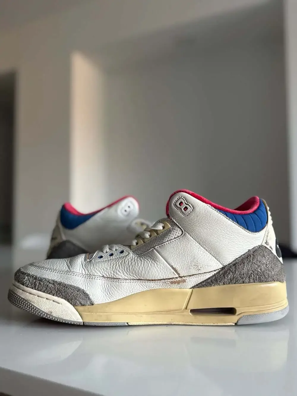 Air Jordan 3 Retro Seoul 2.0 Sneakers White/Gym Red-Blue-Grey